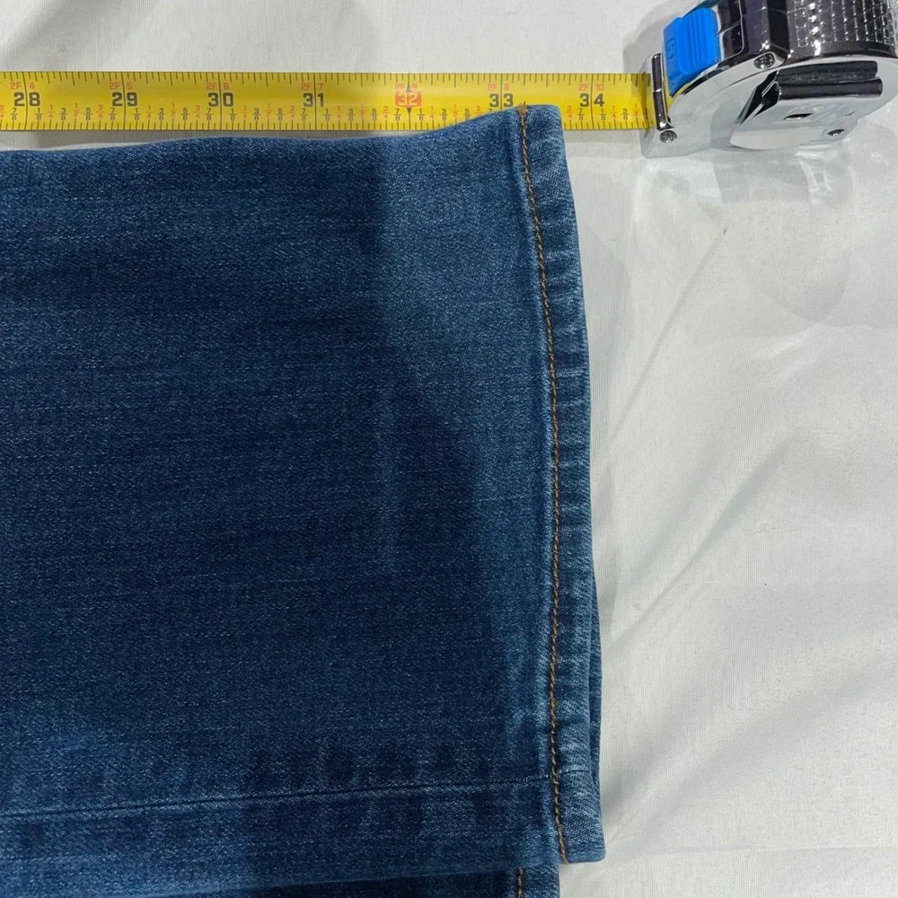 Tecovas Slim Jean Mens 32x34 Medium Blue Italian Denim Made in USA Western